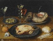 HEINTZ, Joseph the Elder Still Life of a Roast Chicken oil painting reproduction